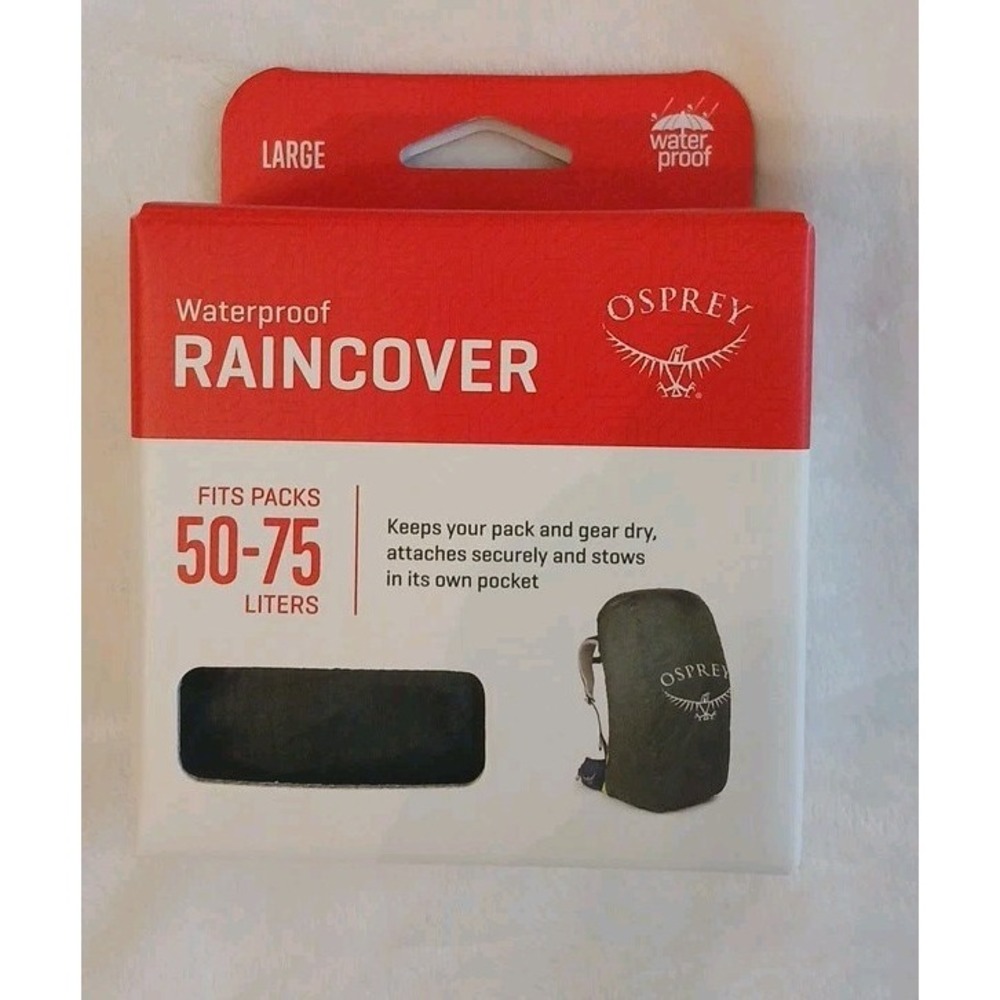 Osprey Packs Ultralight Backpack Rain Cover Shadow Grey, Large New W Box